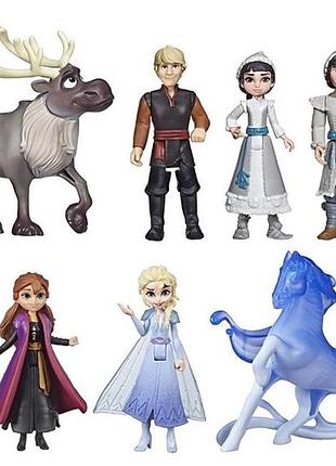 Набір іграшок холодне серце frozen 9 шт. снігова королева,ельза анна крістофф свен 5-11см