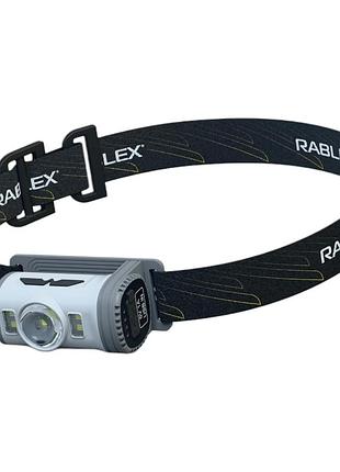 Ліхтар налобний rablex rb972 -біле/червоне/синє світло, стробоскоп, 500 люмен, сенсор, type-c