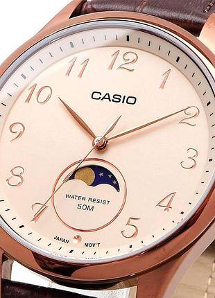 Годинник чоловічий casio mtp-m110rl-5a moon phase