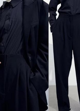 Класичні брюки з защіпами від h&m
