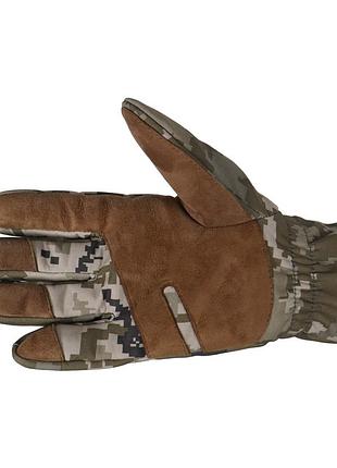 Зимові рукавиці піксель softshell 4