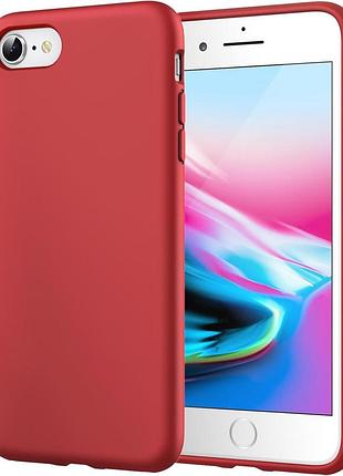Силіконовий чохол jetech для iphone se 3/2 8 7 червоний уцінка