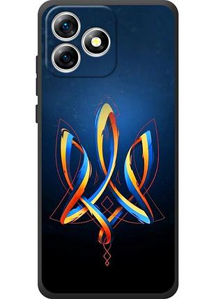 Чохол силіконовий з картинкою на oukitel c53 (патріотичний, герб україни)