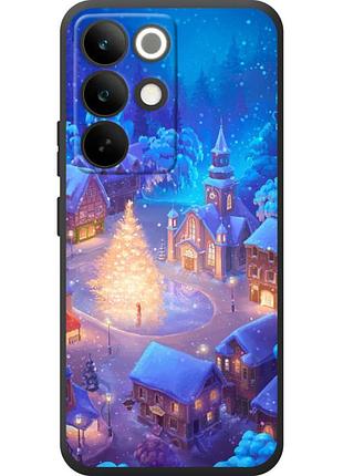 Чехол силиконовый с картинкой на realme c85 pro (новогодний)