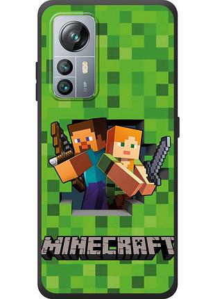 Чехол силиконовый с картинкой на blackview a85 (майнкрафт, minecraft)