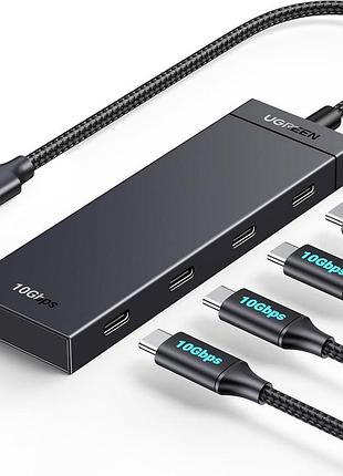 Ugreen usb-c hub 4-портовый концентратор 10 гбит/с только для передачи данных многопортовый адаптер usb 3.2