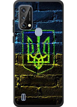 Чохол силіконовий з картинкою на blackview a50 (патріотичний, герб україни)