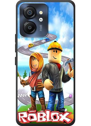 Чехол силиконовый с картинкой на blackview color 8 (роблокс, roblox)