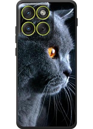 Чехол силиконовый с картинкой на motorola edge 70 (британский кот)
