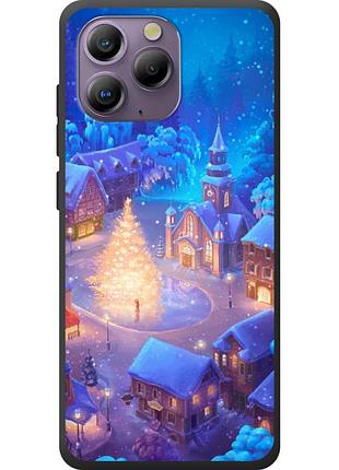 Чехол силиконовый с картинкой на blackview a96 (новогодний)