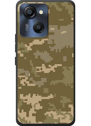 Чохол силіконовий з картинкою на blackview oscal modern 8 (патріотичний, камуфляж піксель)