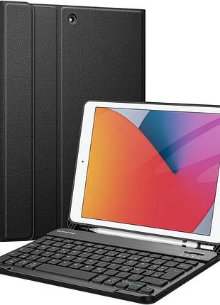 Чехол с клавиатурой fintie для ipad 10,2 дюйма 8-го и 7-го поколения 2020/2019 г., задняя крышка из мягкого