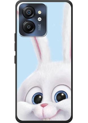Чехол силиконовый с картинкой на blackview color 8 (кролик снежок)
