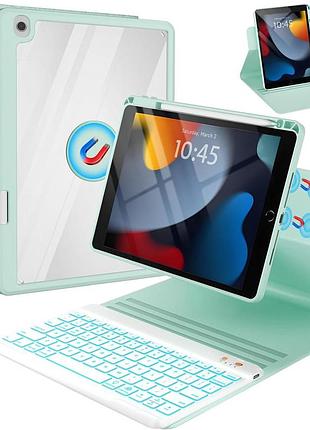 Oyeeice чехол для клавиатуры 10,2 дюйма для ipad 9, 8 и 7 поколений с защитой от падения, чехол для клавиатуры