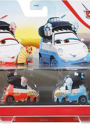 Набор машинок mattel disney pixar cars okuni & shigeko.