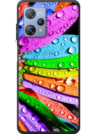 Чехол силиконовый с картинкой на blackview a53 pro (цветные листья)