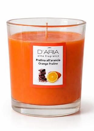 Свічка в склі d'aria 80/72 orange praline