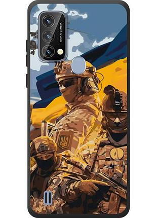 Чохол силіконовий з картинкою на blackview a50 (патріотичний, воїни зсу)