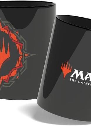 Кружка konix magic the gathering - керамическая кружка - 320 мл - мотив красный - черный