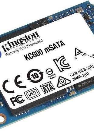 Твердотельный накопитель kingston kc600 512 гб sata3 msata — skc600ms/512g