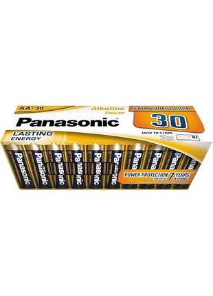 Panasonic, батарейки типа аа, 30 шт. в упаковке, mignon, lr6, 1,5 в, защита от утечки, 7 лет при хранении,