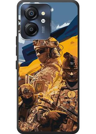 Чохол силіконовий з картинкою на blackview color 8 (патріотичний, воїни зсу)