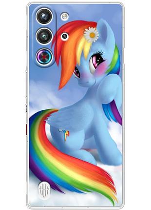 Чехол силиконовый с картинкой на zte nubia redmagic 10 pro (литл пони, my little pony)