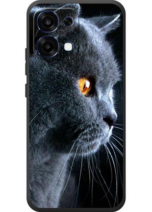 Чохол силіконовий з картинкою на oppo a6 pro (британський кіт)