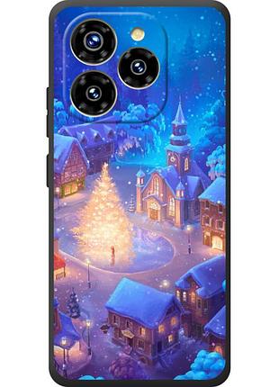 Чехол силиконовый с картинкой на oukitel c50 (новогодний)