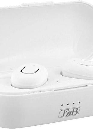 Наушники dude true wireless bluetooth 5.0 с зарядным устройством, белые