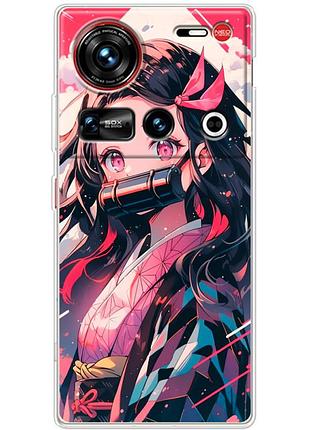Чохол силіконовий з картинкою на zte nubia z70 ultra (аніме, anime)