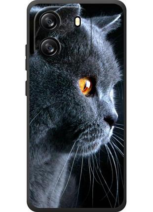 Чехол силиконовый с картинкой на blackview oscal flat 1c (британский кот)