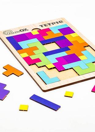 Сортер пазл детский развивающий puzzleok танграм тетрис 39 деталей