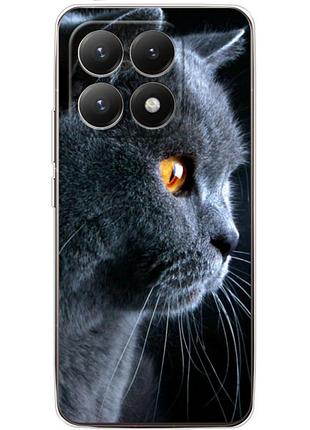 Чехол силиконовый с картинкой на xiaomi 15t (британский кот)