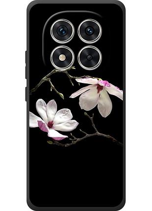 Чехол силиконовый с картинкой на xiaomi poco m8 pro (цветок, монголия)