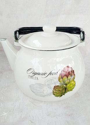 Чайник емальований idilia "артишок" (2,5 л)