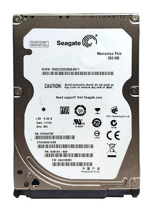 Жорсткий диск hdd 250gb 5400rpm 8mb sata ii 2.5 seagate momentus thin st92503010as