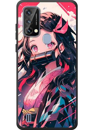 Чохол силіконовий з картинкою на blackview a50 (аніме, anime)
