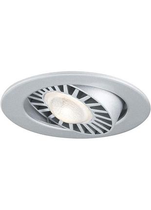 Paulmann 92512 прем. набір ebl turbo led поворотний 30° 1x 6,5 вт 230 в / 350 ма 80 мм хром матовий / алюміній