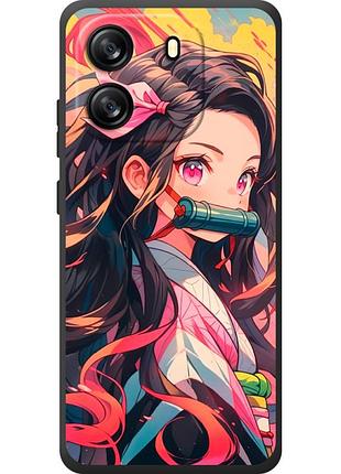 Чехол силиконовый с картинкой на blackview oscal flat 1c (аниме, anime)