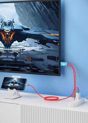 Кабель hdmi multibao switch, адаптер типа c к hdmi для коммутатора nintendo oled, портативный кабель 3 в 1 4k