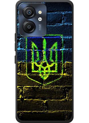 Чехол силиконовый с картинкой на blackview color 8 (патриотический, герб украины)