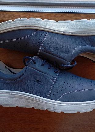 Кроссовки hush puppies оригинал натуральный нубук синие р.41 новые