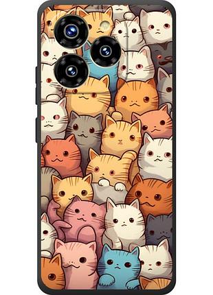 Чохол силіконовий з картинкою на oukitel c50 (котики)