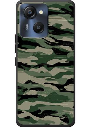 Чехол силиконовый с картинкой на blackview oscal modern 8 (патриотический, камуфляж)