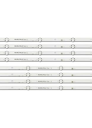 Led підсвітка tv 49" lg: 49lw340h, 49lw341h, 49lw540h, 49lw541h, 49lw760h, 49lh602t 8шт.