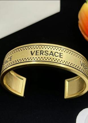 Браслет версаче logo cuff люкс качество