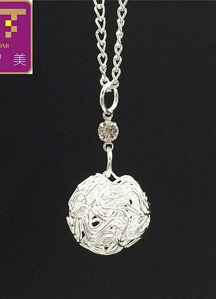 Цепочка под серебро с оригинальной подвеской