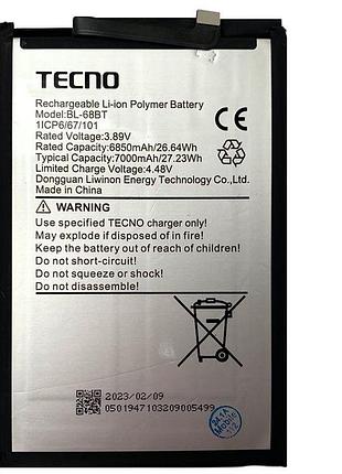 Акумулятор bl-68bt для tecno pova 6 neo (li6), pova neo 2, pova neo 3 (lh6n), 7000mah, оригінал (prc)