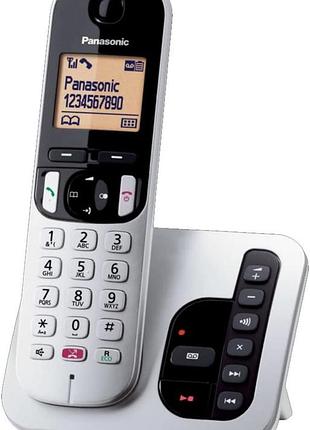 Цифровий бездротовий телефон panasonic kx-tgc260jts з цифровим автовідповідачем, базовим блоком і 1 приймачем, ідентифікатором